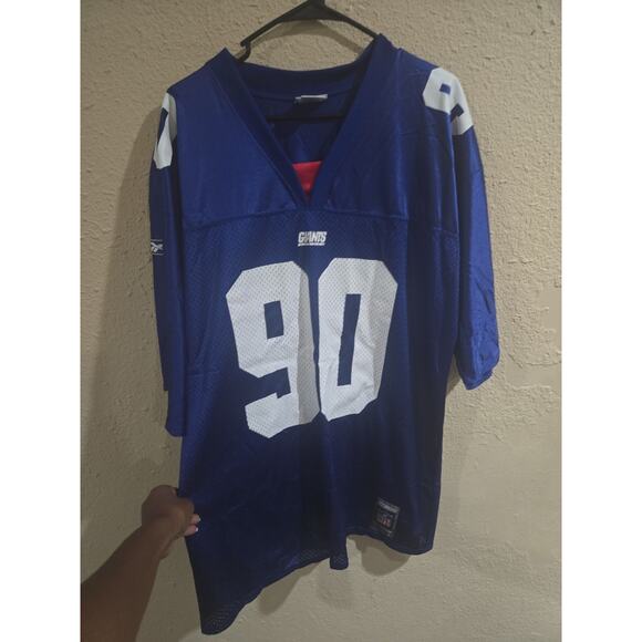 Rare Vintage New York GIANTS, Holmes Reebok Jersey # 90 NY, Size Large - Picture 1 of 7